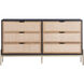 Avida Gold / Black/Natural Dresser